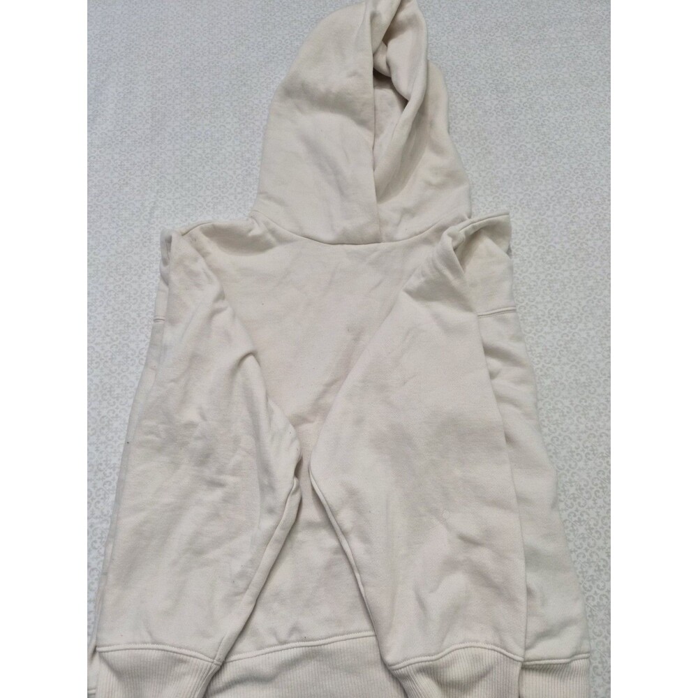 A New Day Ivory Pullover Hoodie Cotton XL Women Long Sleeve Crew Neck